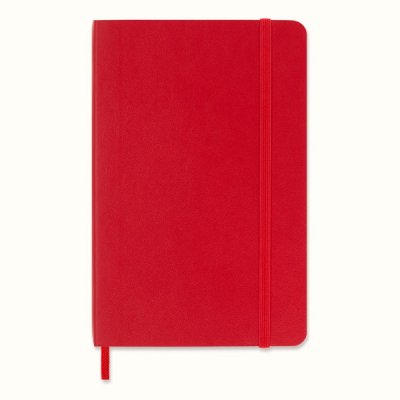 Notes MOLESKINE Classic P (9x14cm) w kropki, miękka oprawa, 192 strony, czerwony - zdjęcie (10