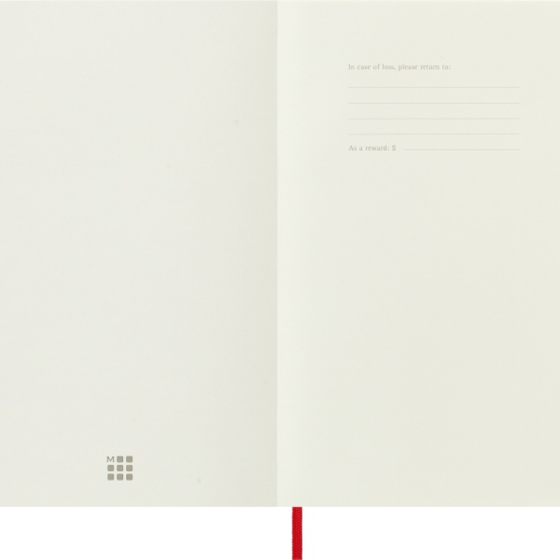 Notes MOLESKINE Classic L (13x21cm) w kropki, miękka oprawa, 192 strony, czerwony - zdjęcie (9