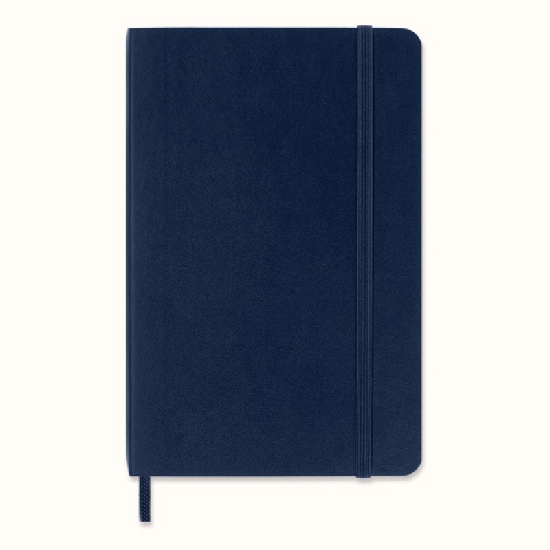 Notes MOLESKINE P (9x14cm) w linie, miękka oprawa, sapphire blue, 192 strony, niebieski - zdjęcie (10