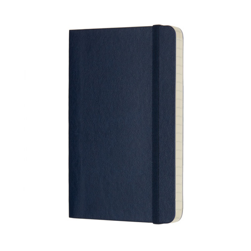 Notes MOLESKINE P (9x14cm) w linie, miękka oprawa, sapphire blue, 192 strony, niebieski - zdjęcie (8