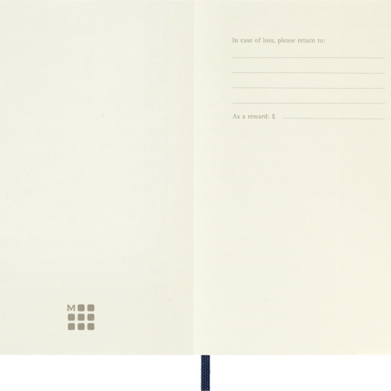 Notes MOLESKINE P (9x14cm) gładki, miękka oprawa, sapphire blue, 192 strony, niebieski - zdjęcie (9