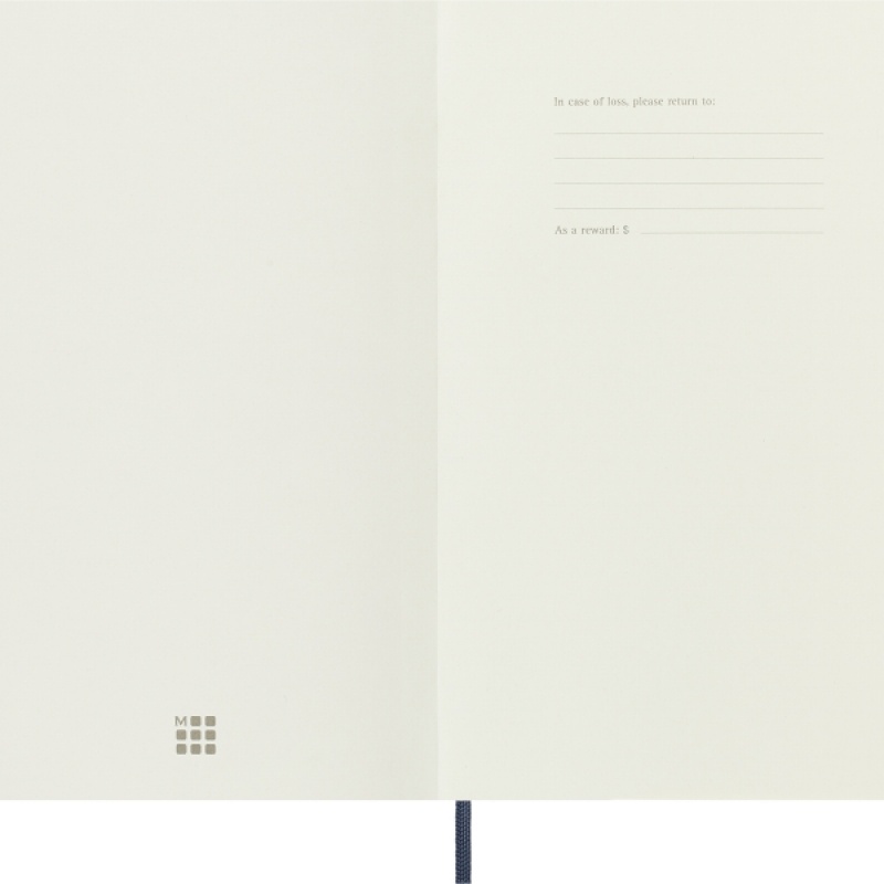 Notes MOLESKINE L (13x21cm) w linie, miękka oprawa, sapphire blue, 192 strony, niebieski - zdjęcie (9