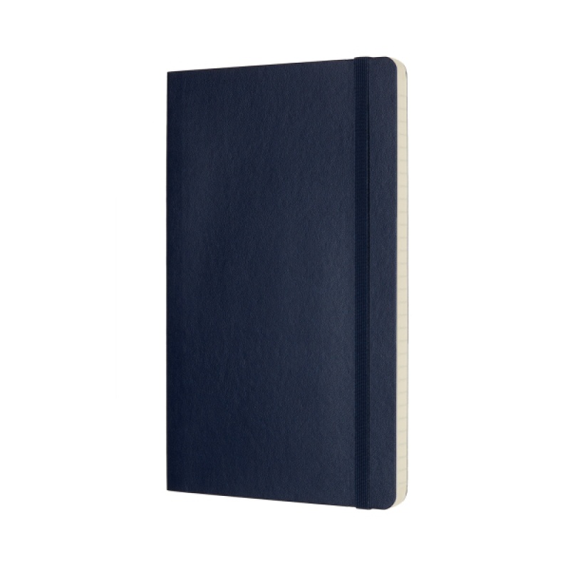 Notes MOLESKINE L (13x21cm) w linie, miękka oprawa, sapphire blue, 192 strony, niebieski - zdjęcie (8