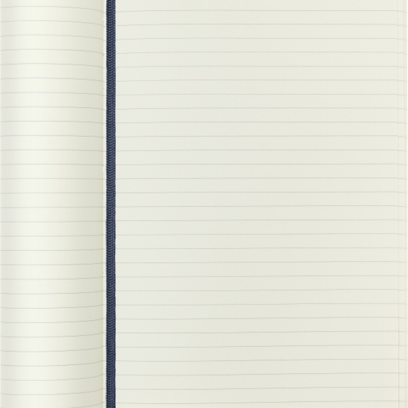 Notes MOLESKINE L (13x21cm) w linie, miękka oprawa, sapphire blue, 192 strony, niebieski - zdjęcie (7