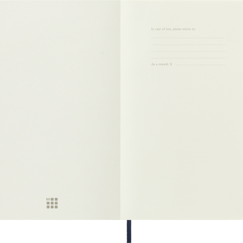 Notes MOLESKINE L (13x21cm) gładki, miękka oprawa, sapphire blue, 192 strony, niebieski - zdjęcie (9