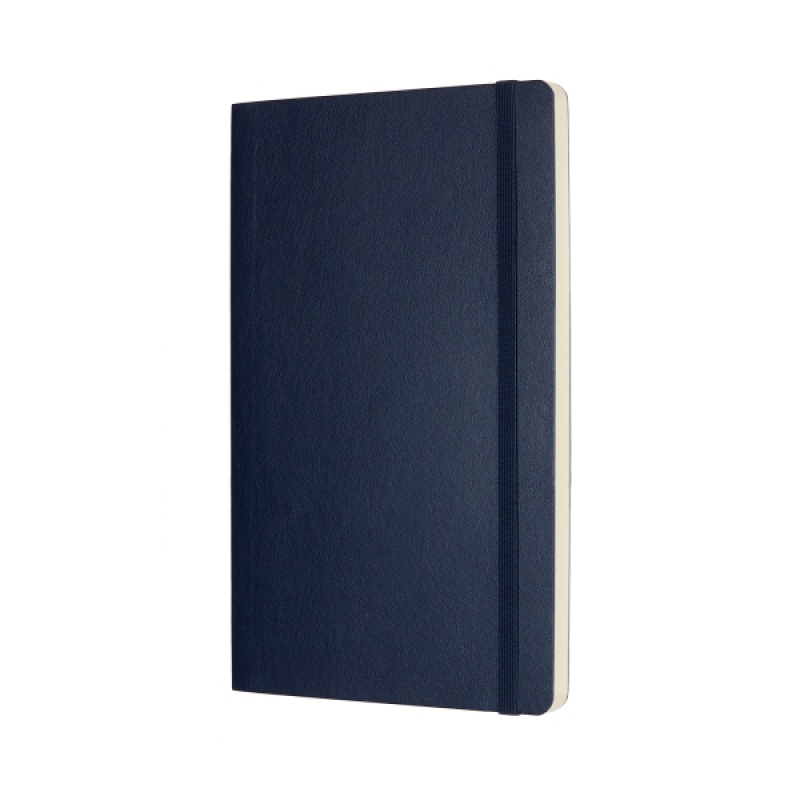 Notes MOLESKINE L (13x21cm) gładki, miękka oprawa, sapphire blue, 192 strony, niebieski - zdjęcie (8