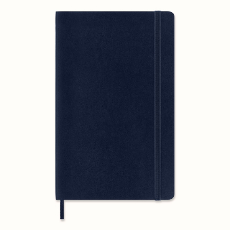 Notes MOLESKINE L (13x21cm) w kropki, miękka oprawa, sapphire blue, 192 strony, niebieski - zdjęcie (10