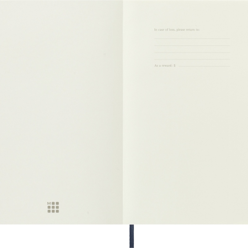 Notes MOLESKINE L (13x21cm) w kropki, miękka oprawa, sapphire blue, 192 strony, niebieski - zdjęcie (9