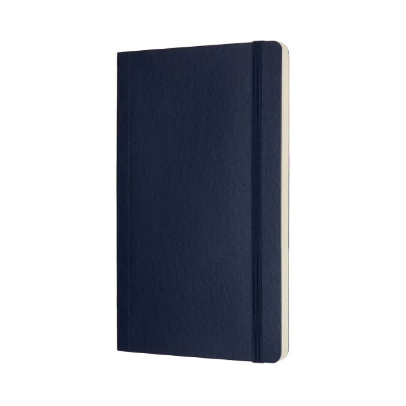 Notes MOLESKINE L (13x21cm) w kropki, miękka oprawa, sapphire blue, 192 strony, niebieski - zdjęcie (8