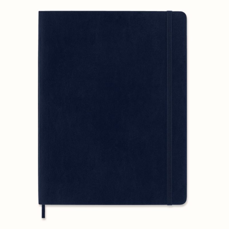 Notes MOLESKINE XL (19x25cm) w linie, miękka oprawa, sapphire blue, 192 strony, niebieski - zdjęcie (10