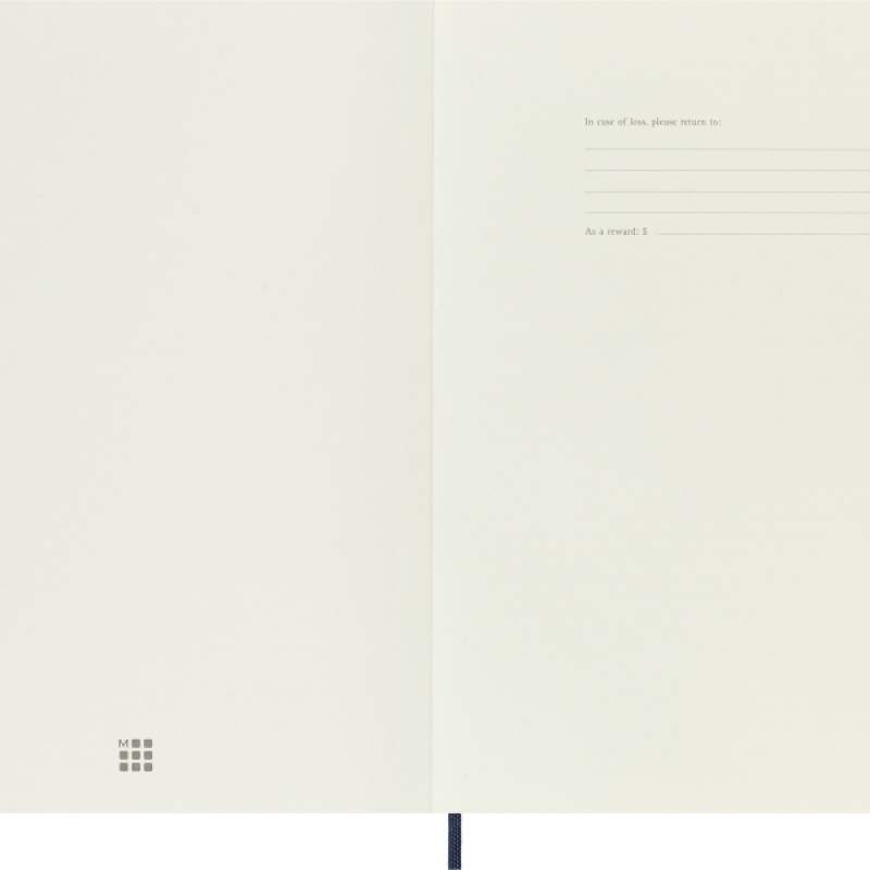 Notes MOLESKINE XL (19x25cm) gładki, miękka oprawa, sapphire blue, 192 strony, niebieski - zdjęcie (9