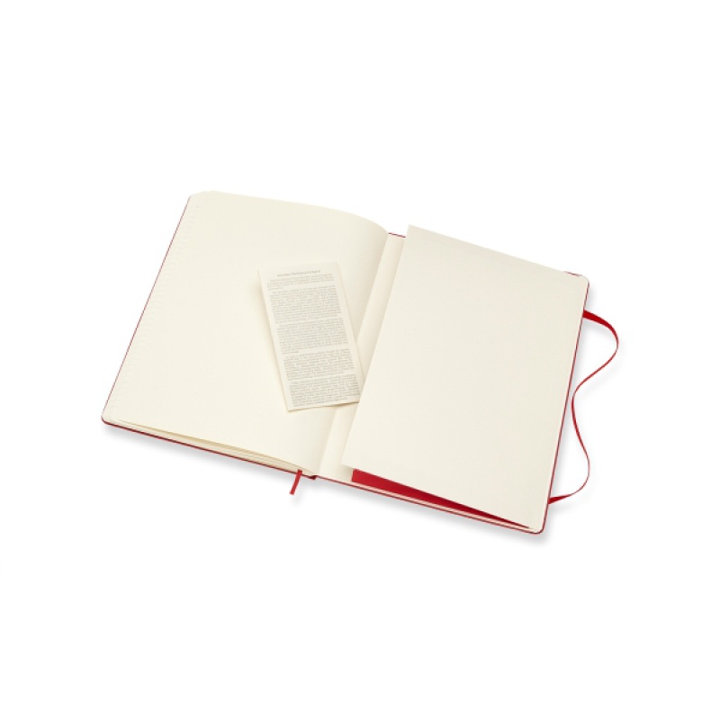Notes MOLESKINE Classic XL (19x25 cm) w linie, twarda oprawa, 192 strony, czerwony