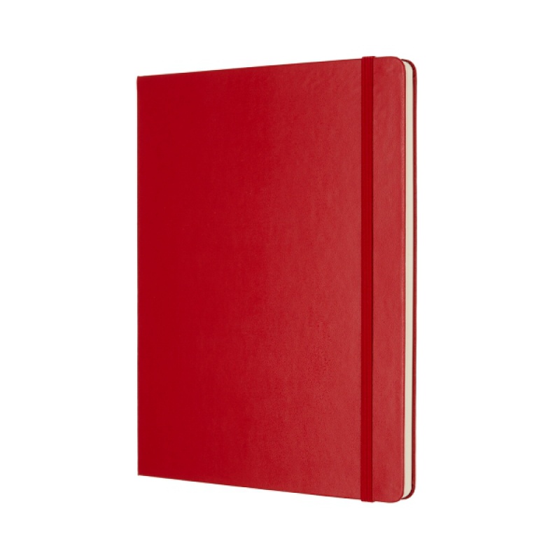 Notes MOLESKINE Classic XL (19x25 cm) gładki, twarda oprawa, 192 strony, czerwony - zdjęcie (6