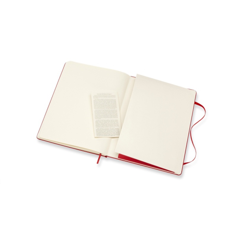 Notes MOLESKINE Classic XL (19x25 cm) gładki, twarda oprawa, 192 strony, czerwony