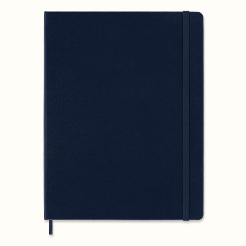 Notes MOLESKINE Classic XL (19x25cm) w linie, twarda oprawa, sapphire blue, 192 strony, niebieski - zdjęcie (10