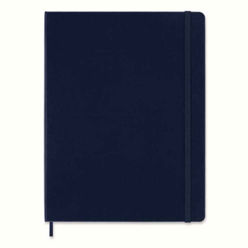 Notes MOLESKINE Classic XL (19x25cm) gładki, twarda oprawa, sapphire blue, 192 strony, niebieski - zdjęcie (10