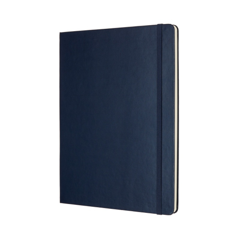 Notes MOLESKINE Classic XL (19x25cm) gładki, twarda oprawa, sapphire blue, 192 strony, niebieski - zdjęcie (8