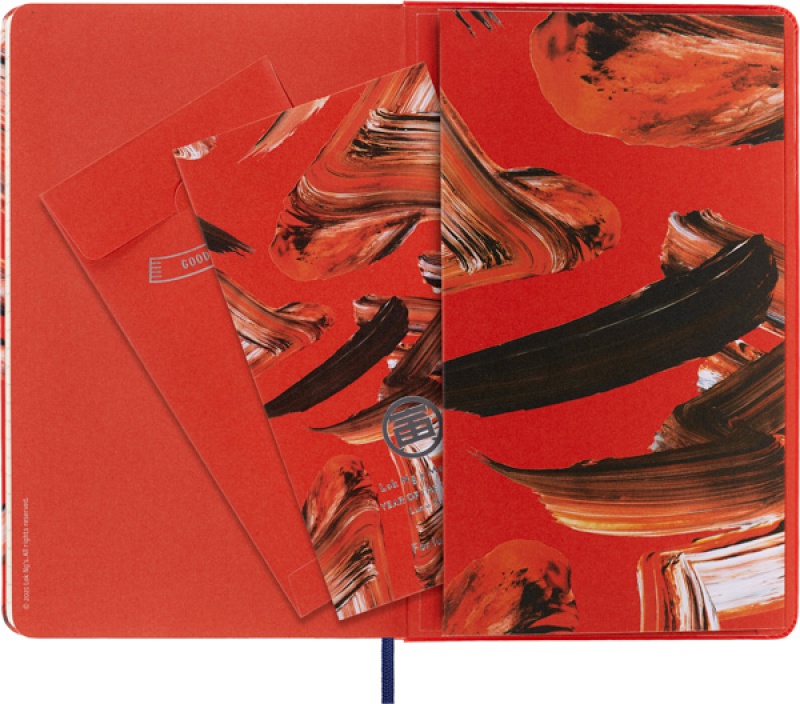 Notes MOLESKINE edycja limitowana Year of the Tiger L (13 × 21 cm) w linie, czerwony - zdjęcie (3