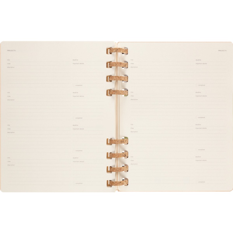 Kalendarz akademicki na spirali MOLESKINE lip 22 - cze 2023, XL, twarda oprawa, remake oyster - zdjęcie (5
