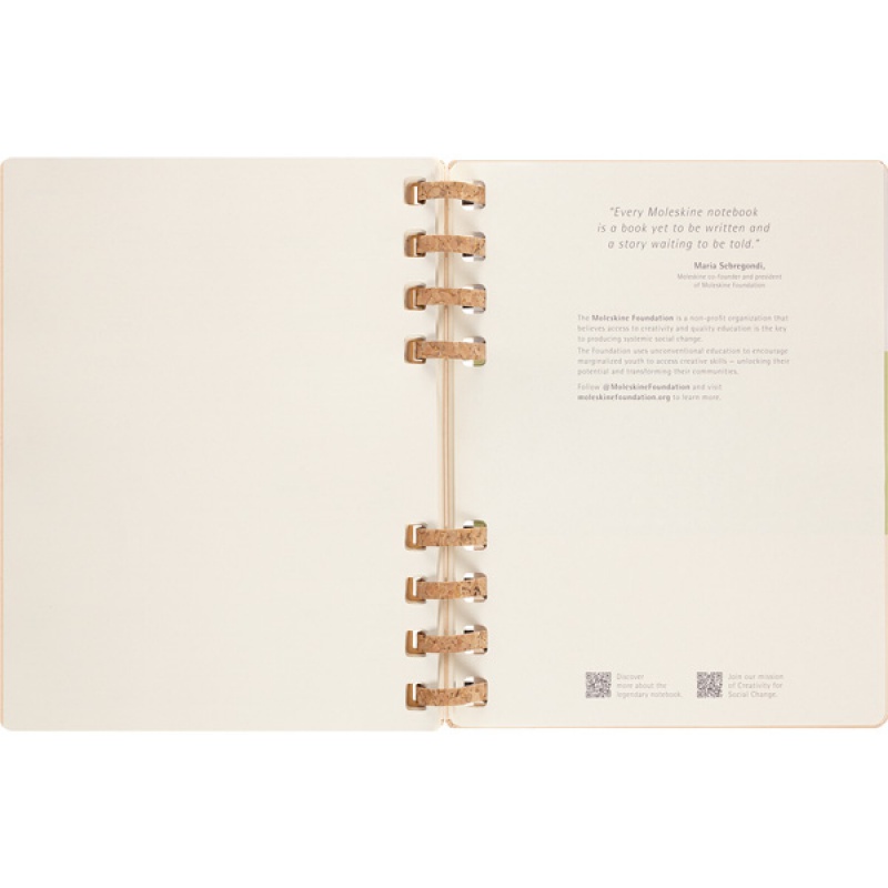 Kalendarz akademicki na spirali MOLESKINE lip 22 - cze 2023, XL, twarda oprawa, remake oyster - zdjęcie (4