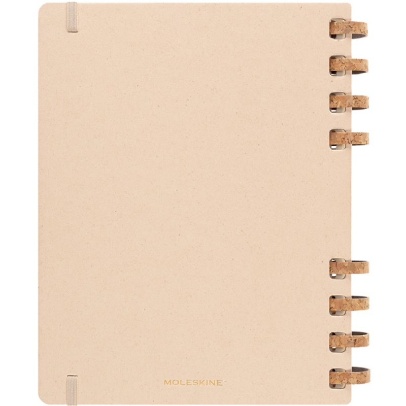 Kalendarz akademicki na spirali MOLESKINE lip 22 - cze 2023, XL, twarda oprawa, remake oyster