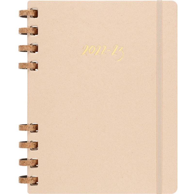 Kalendarz akademicki na spirali MOLESKINE lip 22 - cze 2023, XL, twarda oprawa, remake oyster - zdjęcie (16