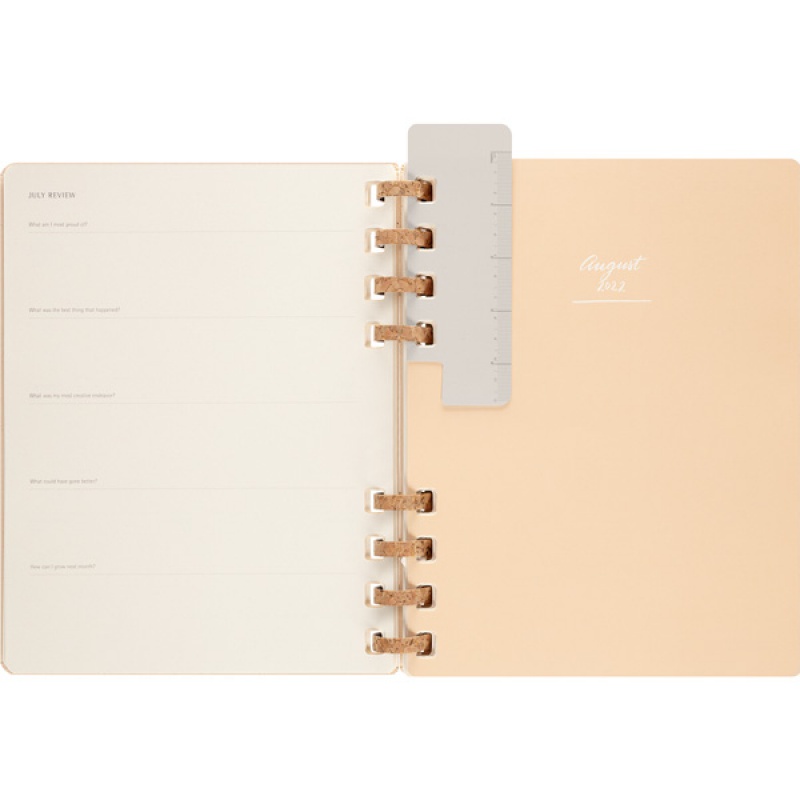 Kalendarz akademicki na spirali MOLESKINE lip 22 - cze 2023, XL, twarda oprawa, remake oyster - zdjęcie (10