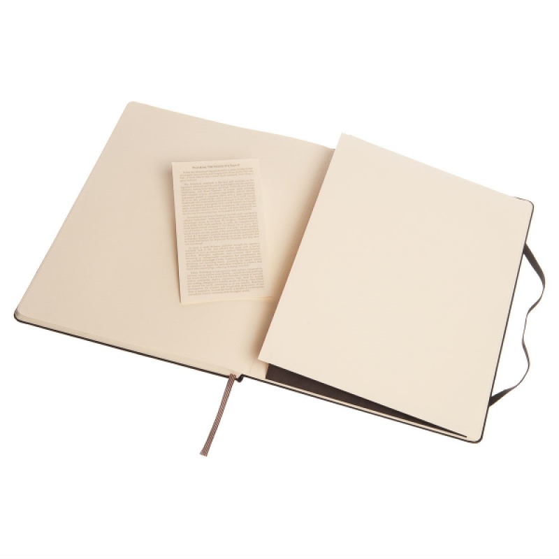 Notes MOLESKINE Classic XL (19x25cm) gładki, twarda oprawa, 192 strony, czarny - zdjęcie (3