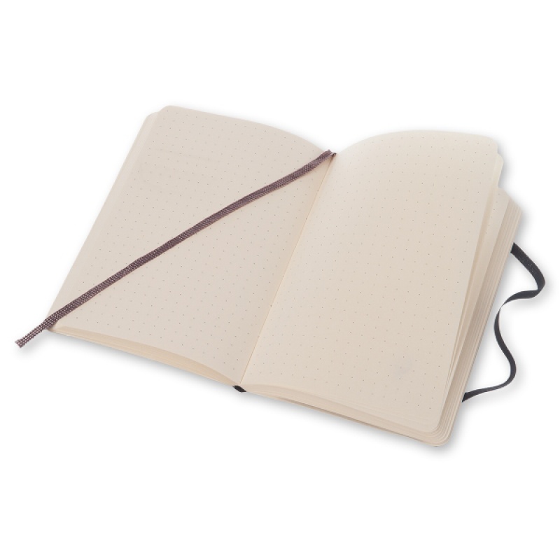 Notes MOLESKINE Classic P (9x14cm) w kropki, miękka oprawa, 192 strony, czarny - zdjęcie (4