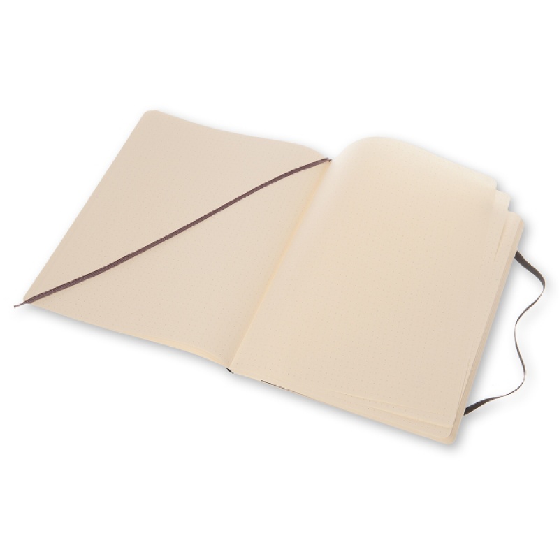 Notes MOLESKINE Classic XL (19x25cm) w kropki, miękka oprawa, 192 strony, czarny - zdjęcie (8