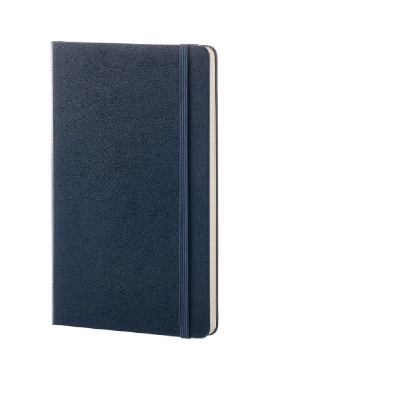 Notes MOLESKINE Classic L (13x21cm) gładki, twarda oprawa, sapphire blue, 240 stron, niebieski - zdjęcie (5