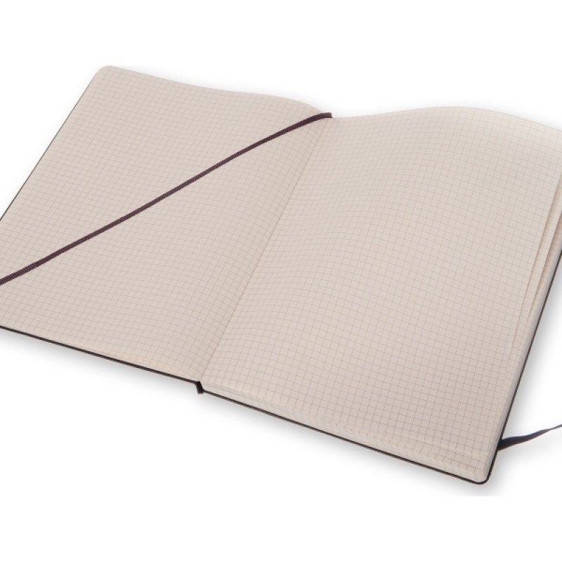Notes MOLESKINE Classic XL (19x25cm) w kratkę, twarda oprawa, 192 strony, czarny - zdjęcie (3