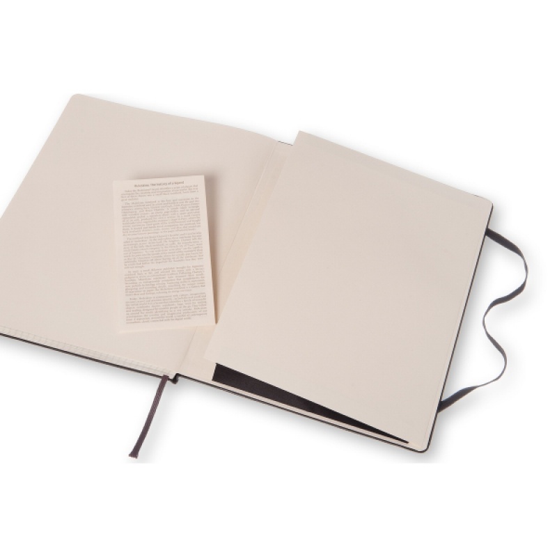 Notes MOLESKINE Classic XL (19x25cm) w kratkę, twarda oprawa, 192 strony, czarny - zdjęcie (2