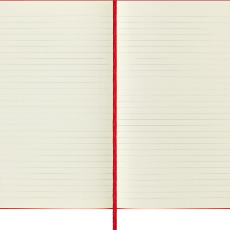 Notes MOLESKINE Classic L (13x21cm) w linie, twarda oprawa, 240 stron, czerwony - zdjęcie (7