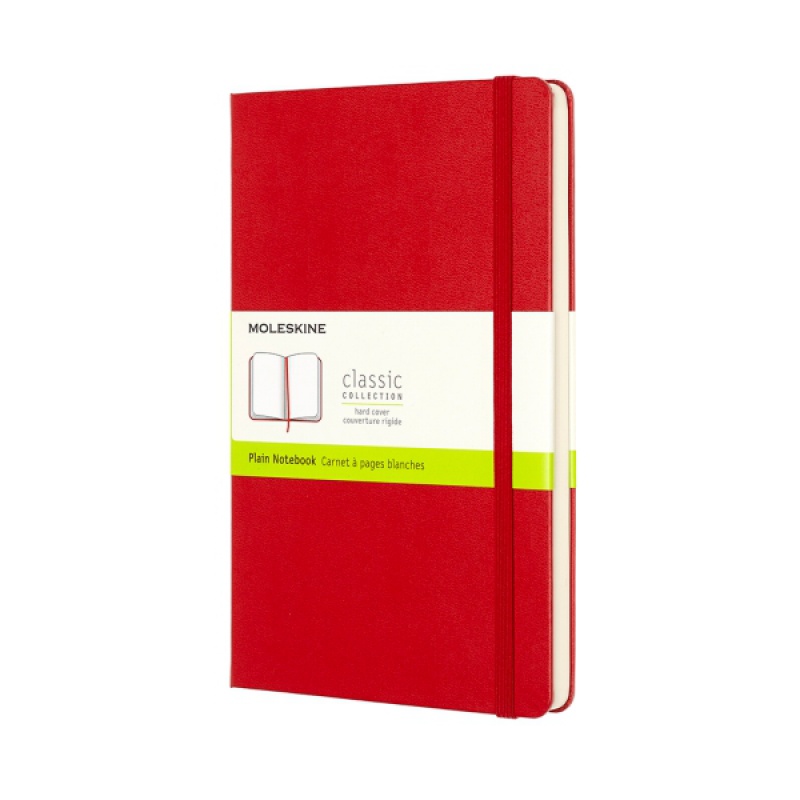 Notes MOLESKINE Classic L (13x21cm) gładki, twarda oprawa, 240 stron, czerwony - zdjęcie (11