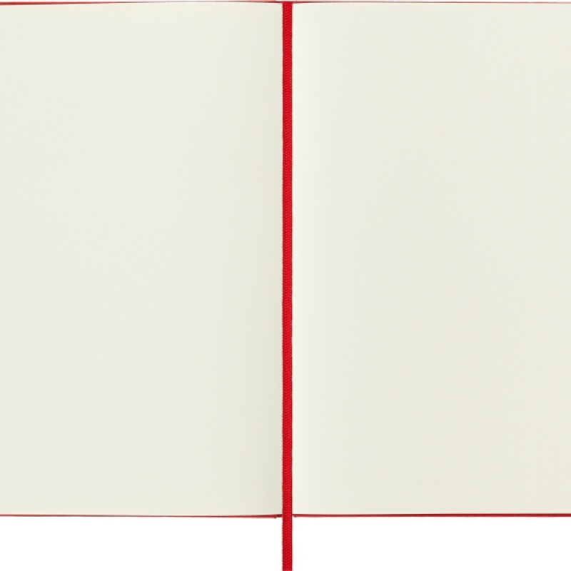 Notes MOLESKINE Classic L (13x21cm) gładki, twarda oprawa, 240 stron, czerwony - zdjęcie (7