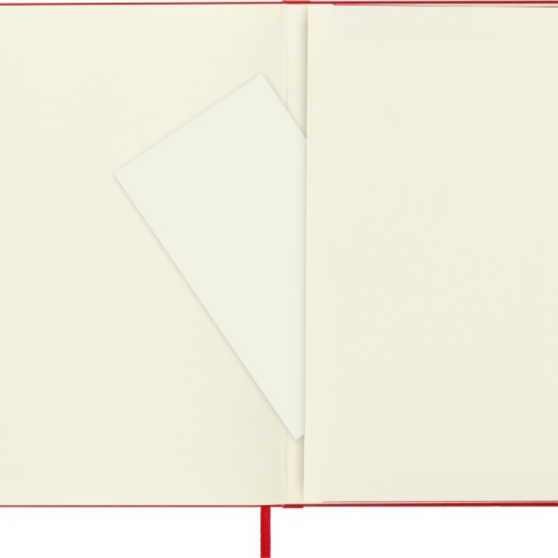 Notes MOLESKINE Classic L (13x21cm) gładki, twarda oprawa, 240 stron, czerwony - zdjęcie (5