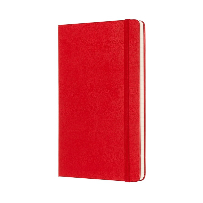 Notes MOLESKINE Classic L (13x21cm) w kratkę, twarda oprawa, 240 stron, czerwony - zdjęcie (8