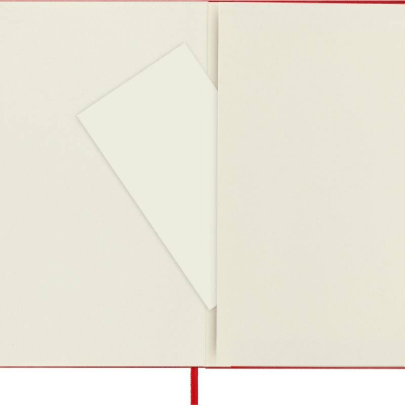 Notes MOLESKINE Classic L (13x21cm) w kratkę, twarda oprawa, 240 stron, czerwony - zdjęcie (5