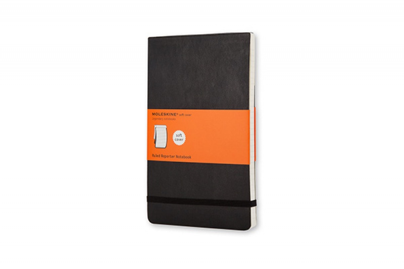 Notes MOLESKINE Reporter P, 9x14cm, w linie, miękka oprawa, czarny - zdjęcie (9