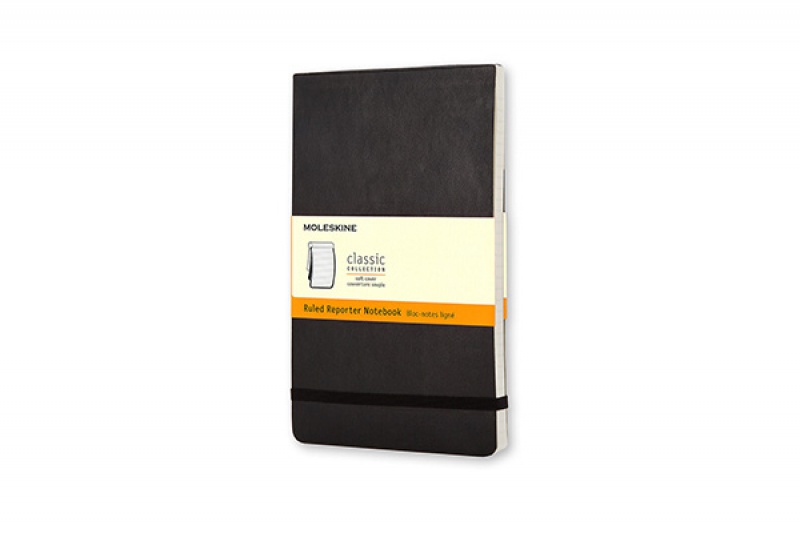 Notes MOLESKINE Reporter P, 9x14cm, w linie, miękka oprawa, czarny - zdjęcie (5
