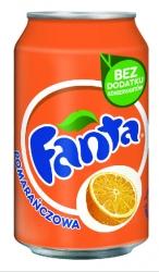 FANTA 0,33ML POMARAŃCZOWA PUSZKA (24)