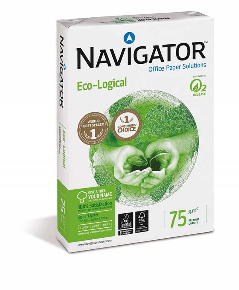 Papier ksero NAVIGATOR ECO-LOGICAL FSC, A4, klasa A, 75 gsm, 500 ark.