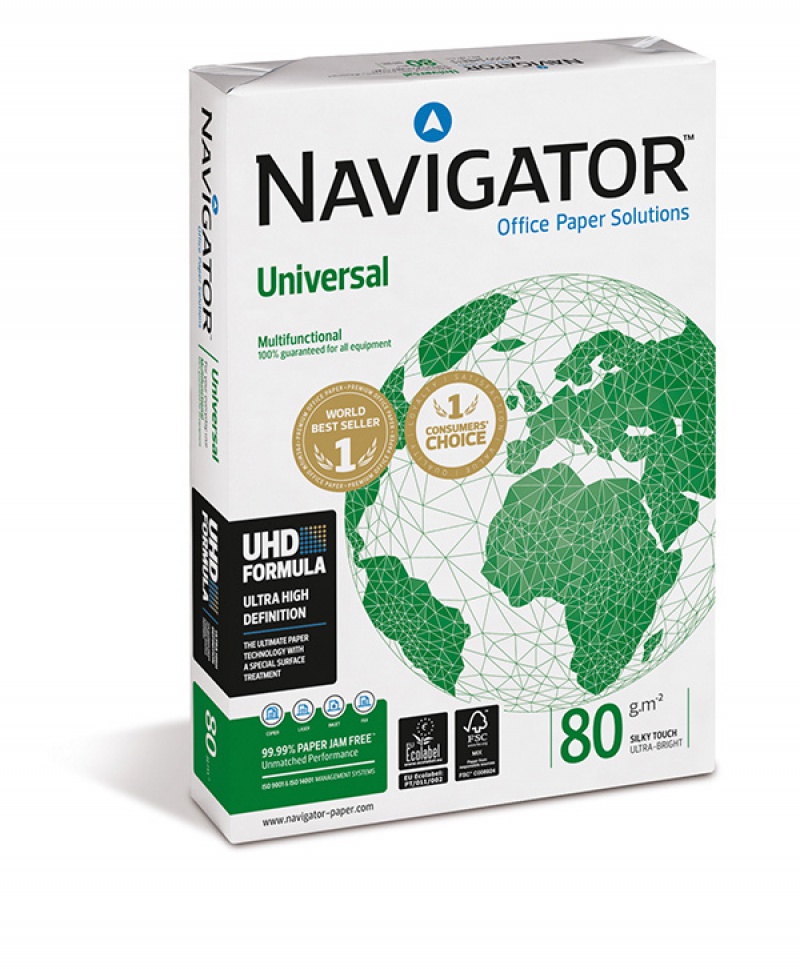 Papier ksero NAVIGATOR UNIVERSAL FSC, A4, klasa A, 80 gsm, 500 ark - zdjęcie (2