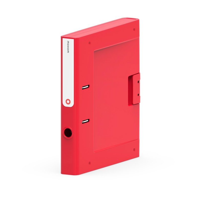 Segregator NEW BINDER MOXOM, plastikowy, A4/50mm, czerwony - zdjęcie (3
