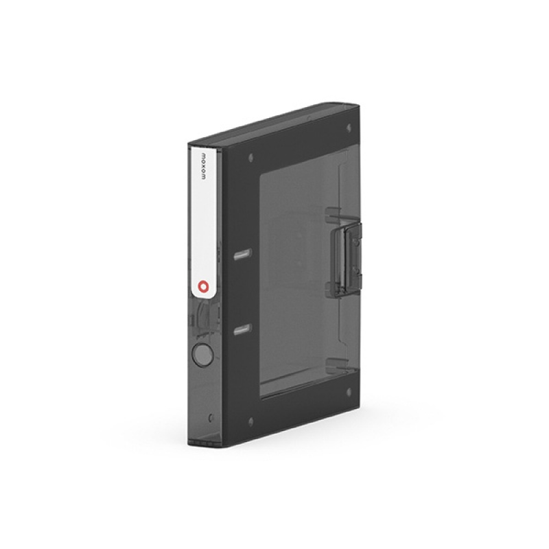 Segregator NEW BINDER MOXOM, plastikowy, A4/50mm, transparentny ciemny - zdjęcie (3