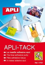 Masa mocująca APLI Apli-Tack, w bloku, 57g, niebieska - zdjęcie (2