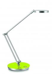 Lampka na biurko CEP CLED-400, 7,5W, ze ściemniaczem, srebrno-zielona