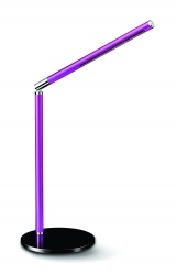 Lampka na biurko CEP CLED-100, 3W, ze ściemniaczem, różowo-czarna
