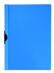 Skoroszyt Q-CONNECT z metalowym klipsem, PP, A4, 200/350mikr., niebieski